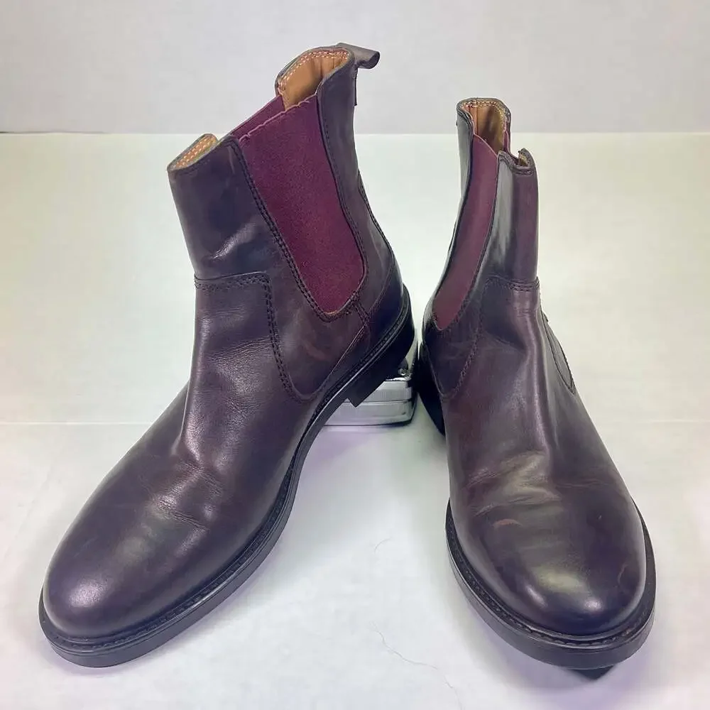 Florsheim Chelsea Men’s Leather Burgundy Boots US 8 EU 42